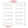 20x20 tent setup with six 6' banquet tables and 36 chairs for optimal guest comfort.
