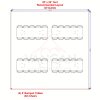 20x20 tent setup with four 8' banquet tables and 32 chairs for maximum guest comfort.