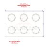 20x30 tent setup with six 5' round tables and 48 chairs for maximum guest comfort.