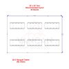 20x30 tent setup with six 8' banquet tables and 48 chairs for optimal guest comfort.