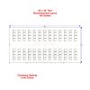 20x40 tent setup with 104 chairs in ceremony seating layout for maximum guest comfort.