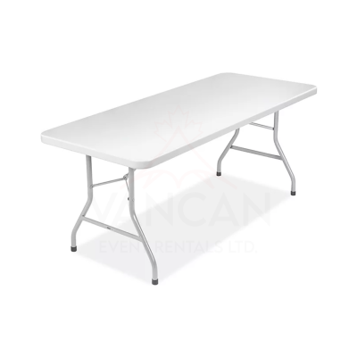 6’ Table Rental providing ample seating for events.